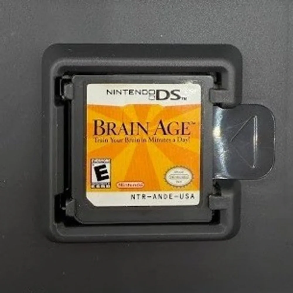 Brain Age Train Your Brain in Minutes a Day 2006 Nintendo DS NTRUSA Video Game
